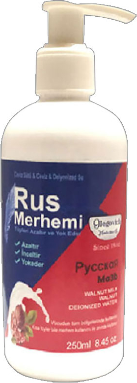 Glegnd Tüylere Krem Glegnd 250 ml Ceviz Sütlü & Cevizli Russ Merhemi