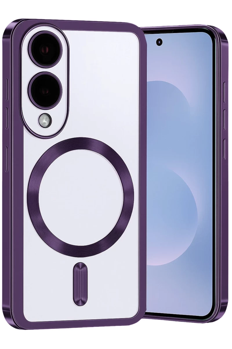 Samsung Galaxy S25 Uyumlu Edge Kross Magneticsafe Kapak - Mor