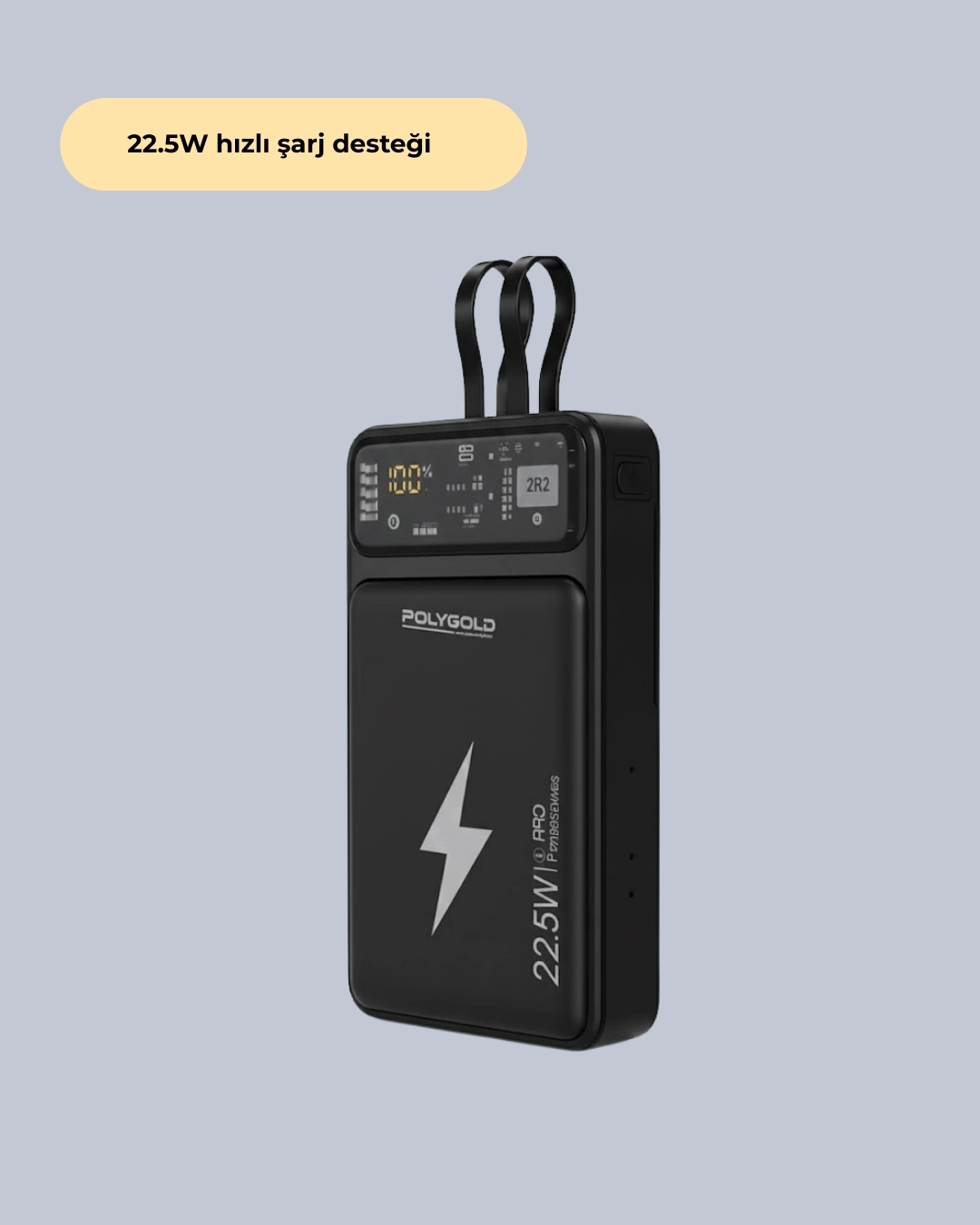 Kompakt Hızlı Şarj Powerbank 10000 mAh Seyahat İçin