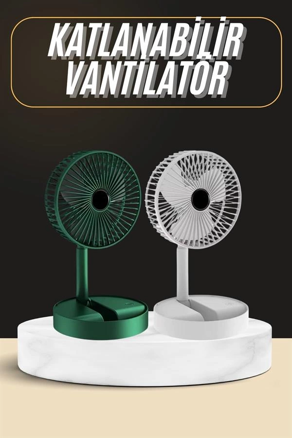 Mini Fan Telefon Tutucu Katlanabilir Usb Şarjlı Masaüstü