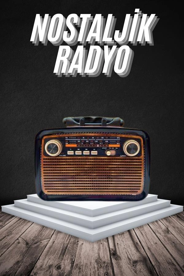 Bluetoothlu Ahşap Görünümlü Radyo 20x15x10 cm Taşınabilir