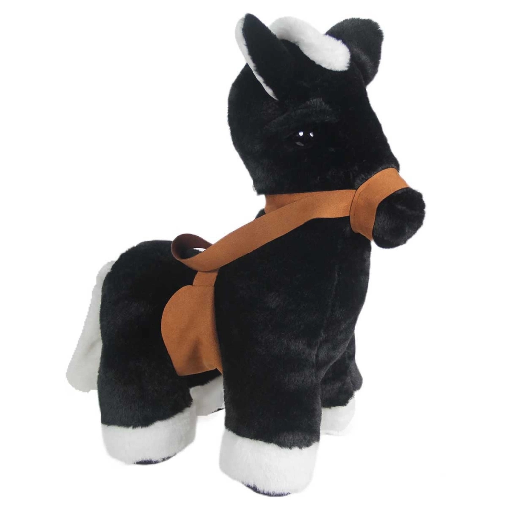 Peluş Eşek Tasarımı 45 cm Siyah Renkli Uyku Arkadaşı