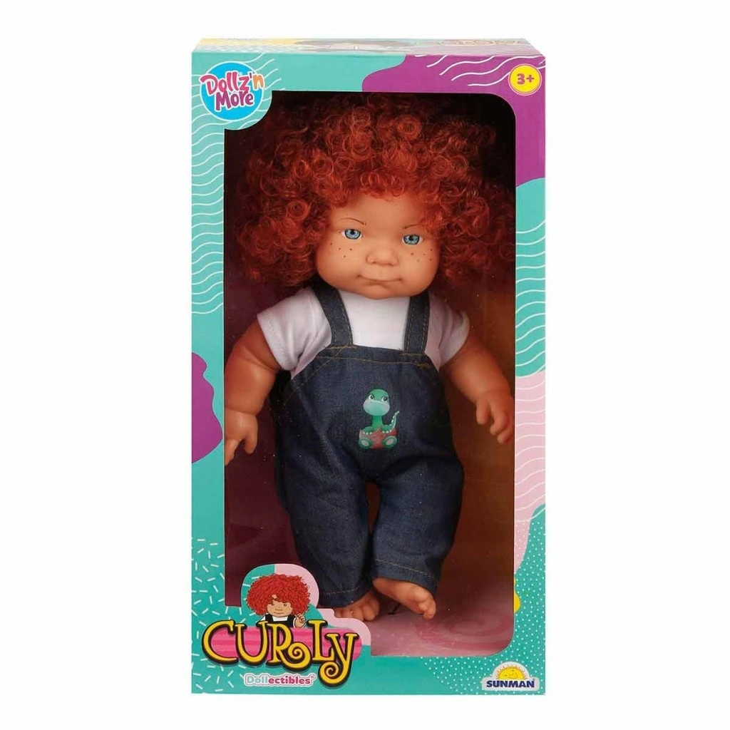 Kıvırcık Saçlı Bebek 35 cm - Eğlenceli Oyun Arkadaşı