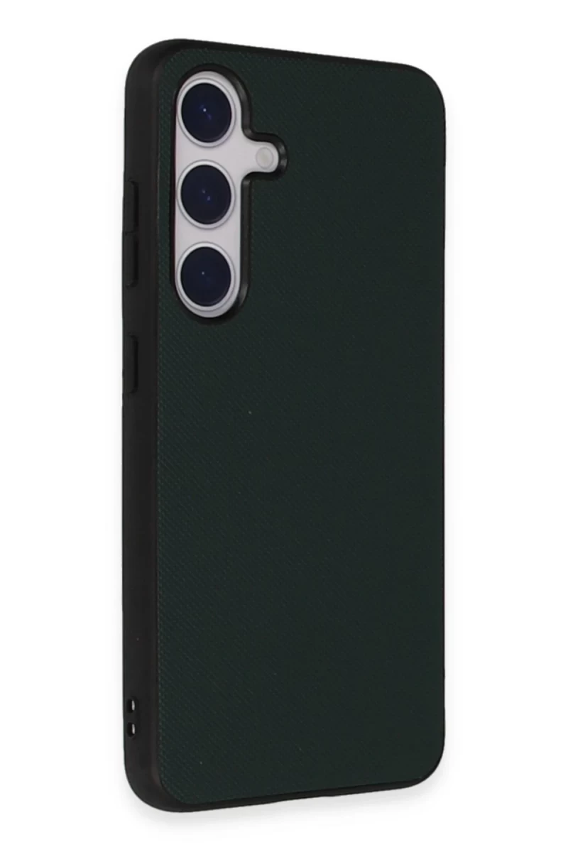 Samsung Galaxy S24 Uyumlu Kılıf Taft Kapak - Koyu Yeşil