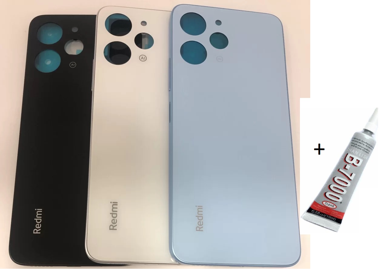 REDMİ 12 Uyumlu Arka Batarya Pil Kapağı BUZ MAVİSİ (B7000