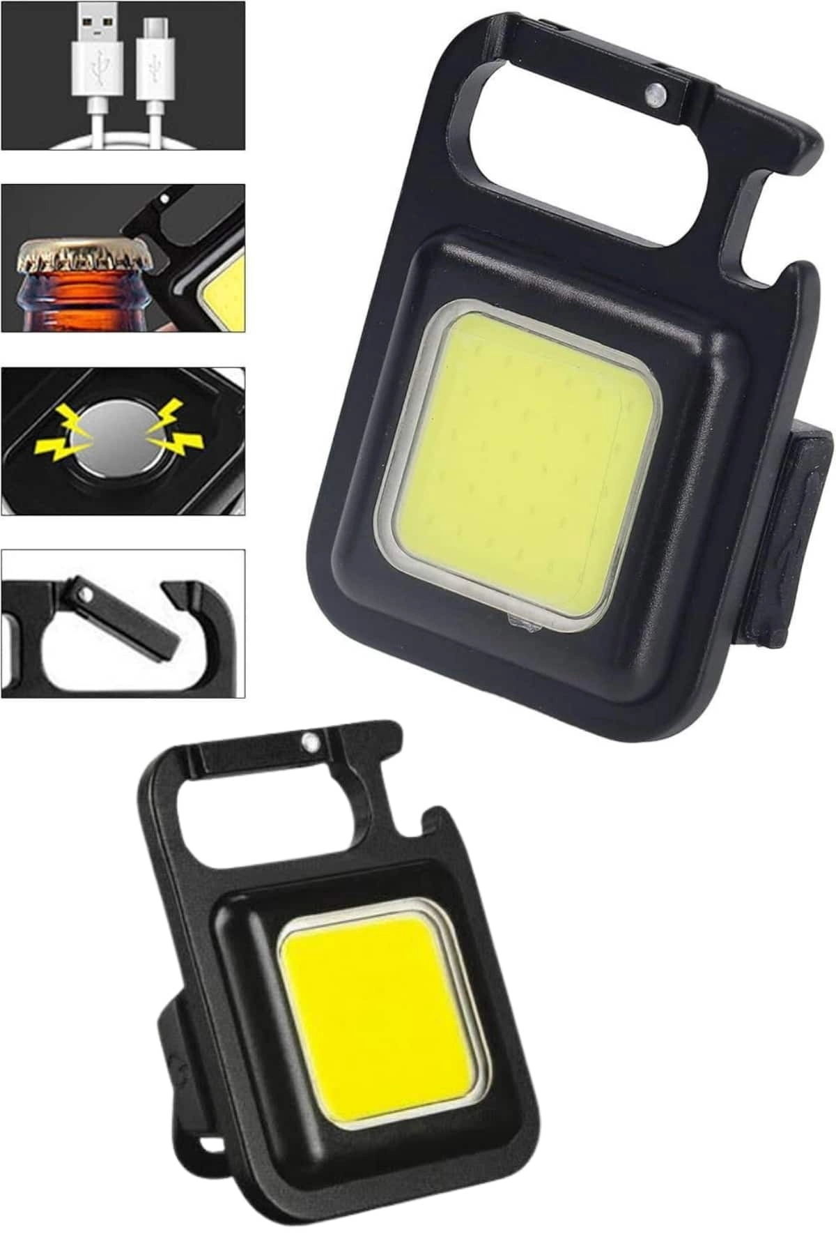 Taşınabilir Mıknatıslı LED Işık 3 Fonksiyonlu Şarj Edilebilir