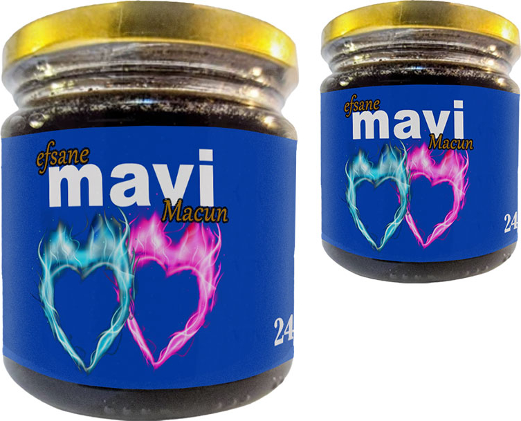 Efsanevi Mavi Macun 2 Kavanoz 240 gr Bay&bayan Çiftlere Aktivitelere Özel Macun