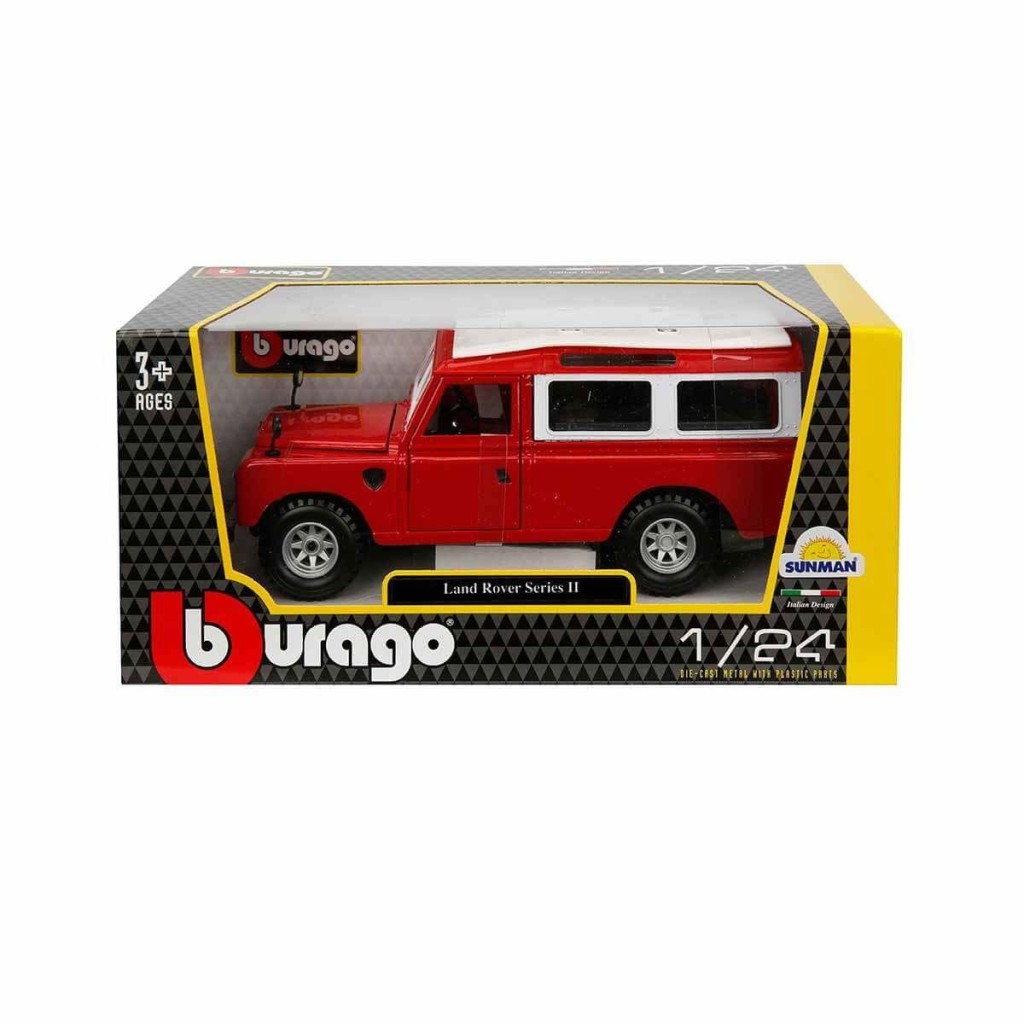 22063 Land Rover Series II Model Araba 1:24 Kırmızı -NessiWorldman