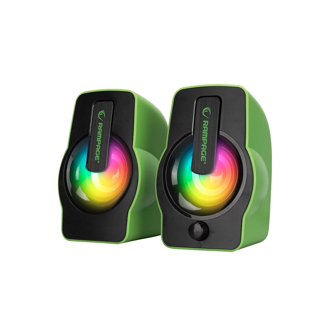 RGB Işıklı 1+1 Hoparlör Seti USB Kablo 2.0 Multimedya