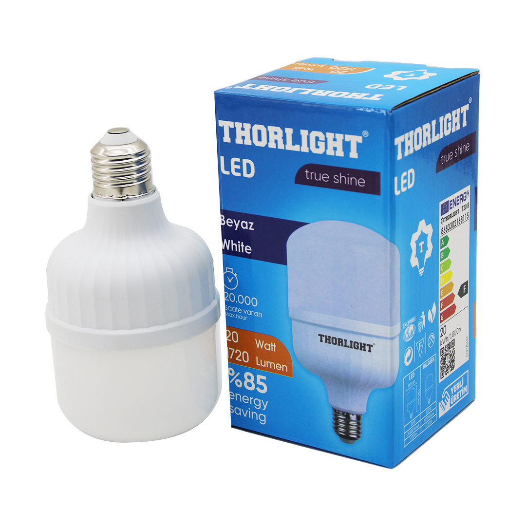 Thorlıght 20W E27 Torch T-shape Beyaz Led Ampul T-20B