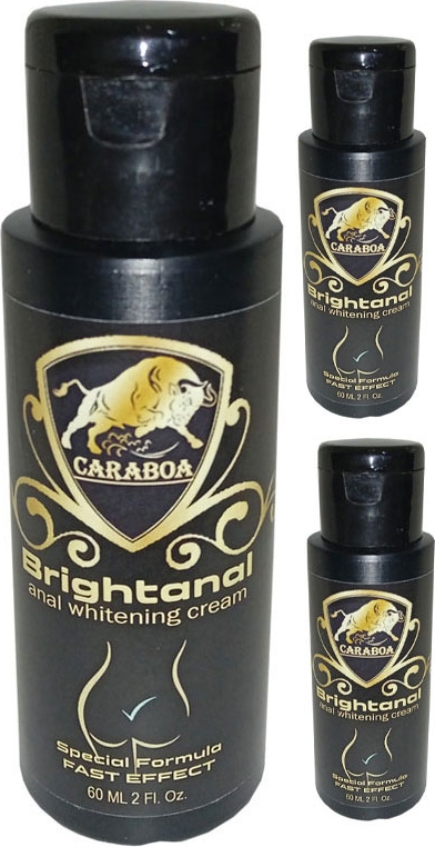 Caraboa Hem Kadın Hem Erkekler Içìn Analwhiteningcream 3 Adet Analbeyazlatıcı Krem 60 ml