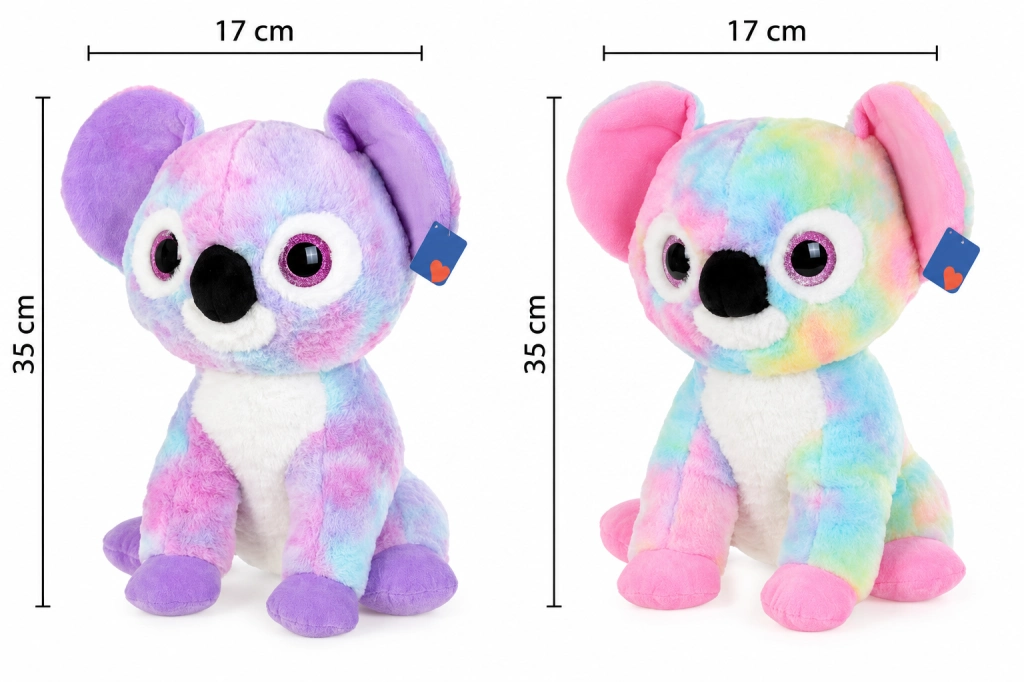 Renkli Peluş Koala 30 Cm Tek Adet