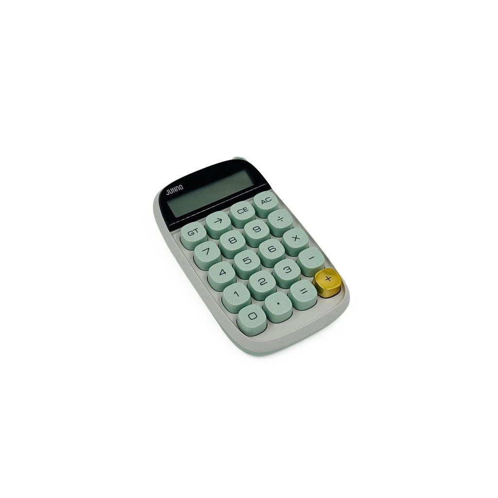 Enerjik Yeşil Hesap Makinesi Ergonomik Tuş Takımı ile