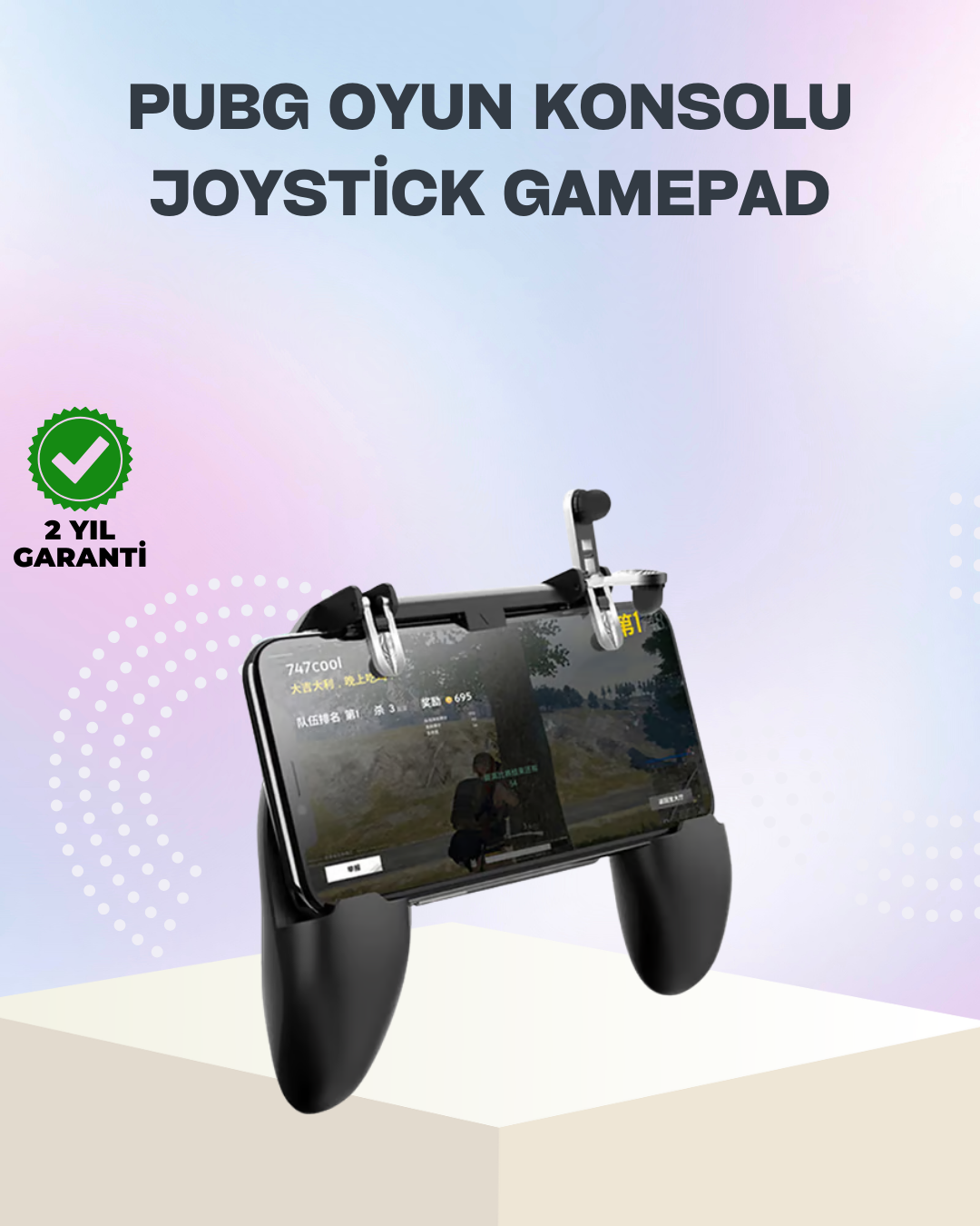 Mobil Oyunlar İçin Joystickli Ergonomik Gamepad Kontrol Cihazı