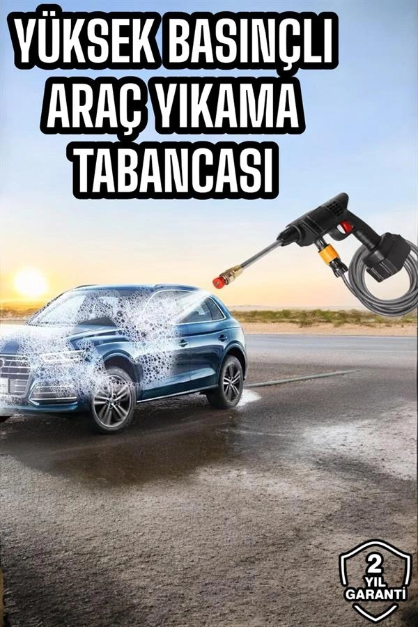 Su Basınçlı Yıkama Tabancası 15.000mAh Bataryalı Set