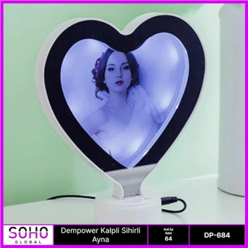 Romantik Kalpli Sihirli LED Işıklı 1 Adet