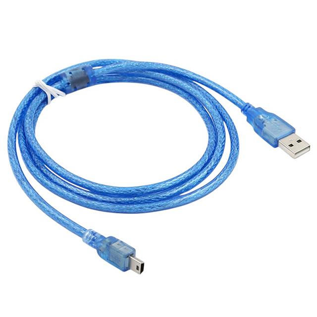 PM-11937 Usb 5 Pin Geniş 1.5 Metre Mavi Şeffaf V3 Uç Kablo