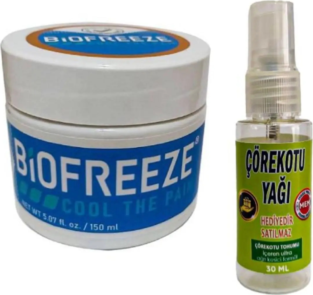 Biofreeze Bakım ve Masaj Kremi 150 ml 1 Ad+ Çörek Otu Yağı ile 30 ml