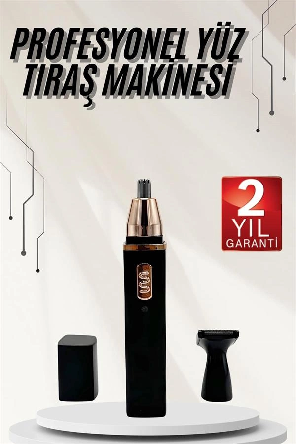 Taşınabilir Şarjlı Kulak Burun Tıraş Makinesi 3 Başlıklı