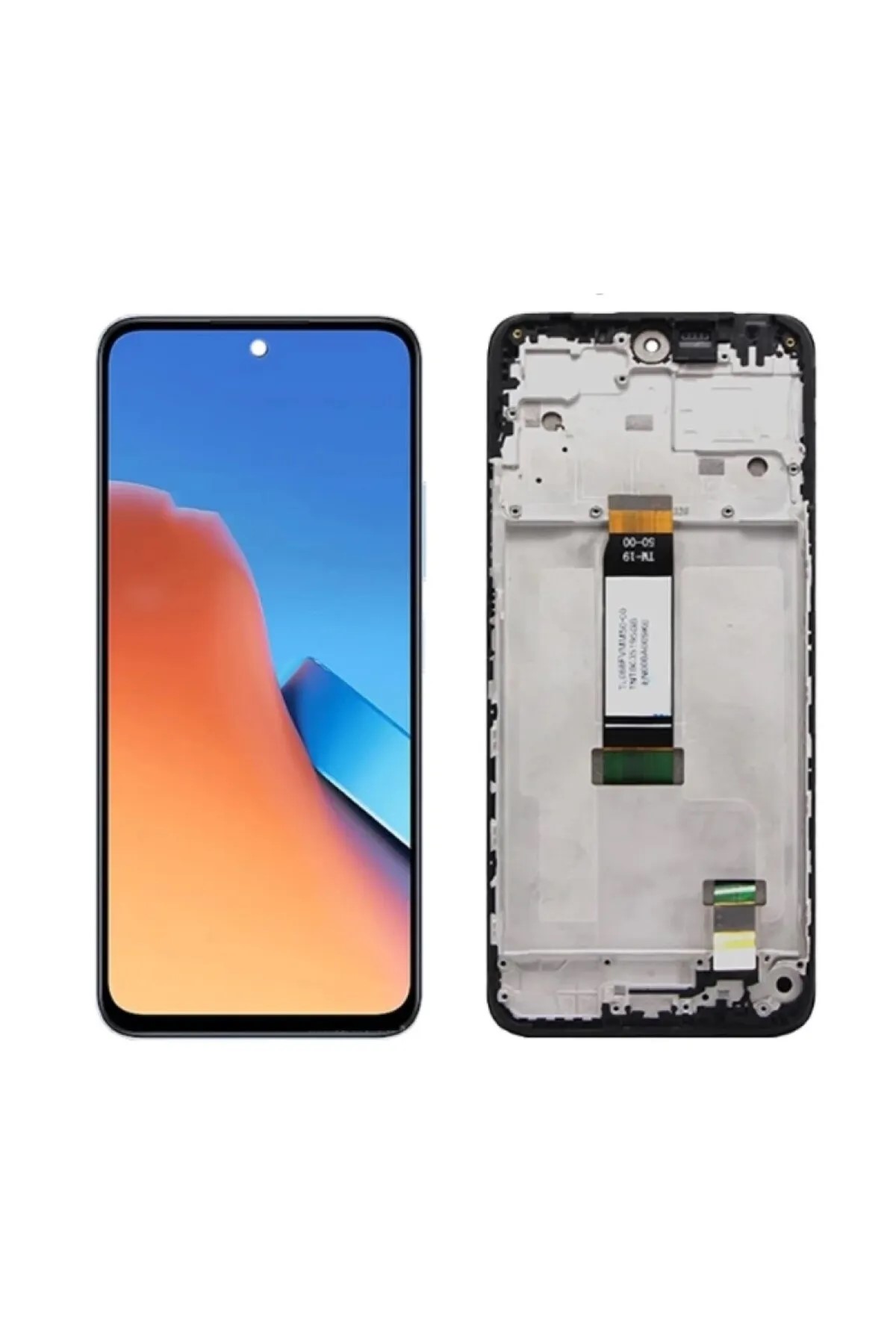 Redmi 12 Uyumlu Ekran Dokunmatik SRV (Çıtalı (Siyah)