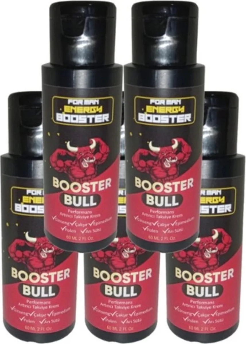 Süper Booster Bull 5li Paket Erkeklere Özel Krem 60 ml - 5 Adet 60 ml