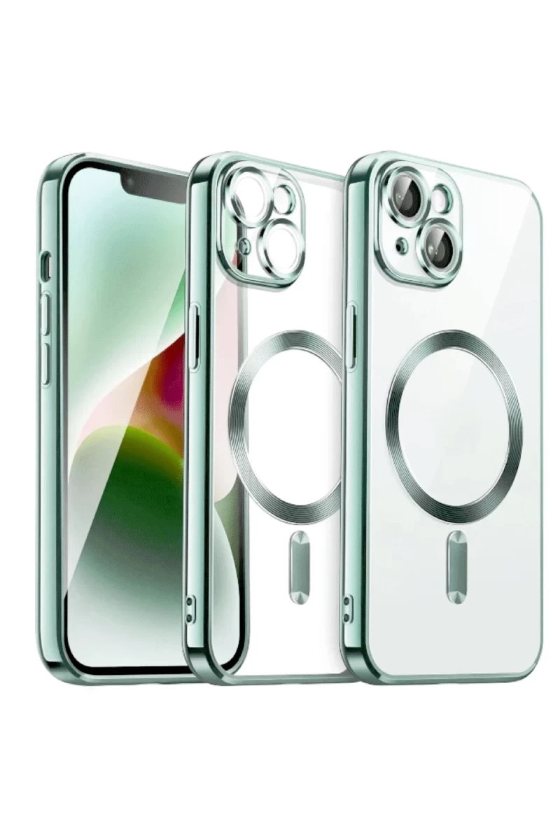 Apple iPhone 13 Uyumlu Kılıf Kross Magneticsafe Kapak - Koyu Yeşil