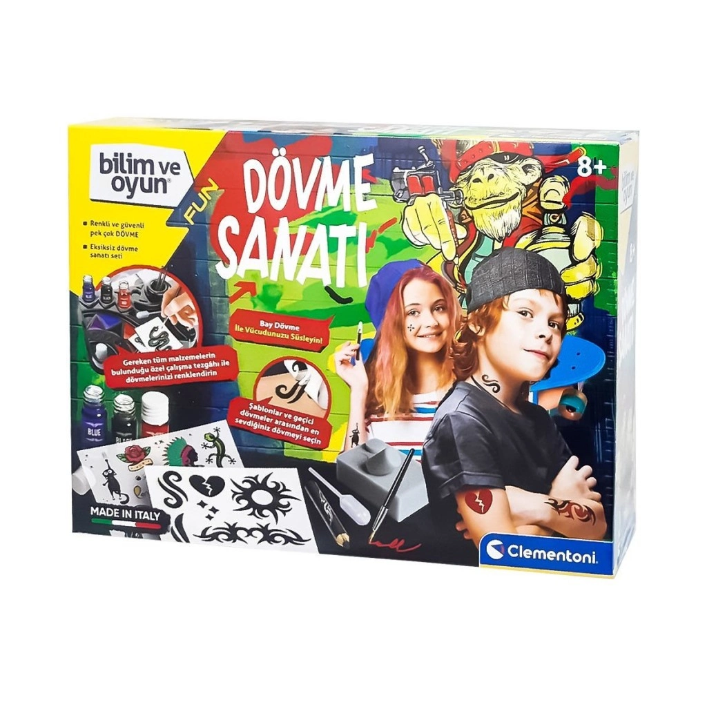 Dövme Sanatı Oyun Seti +8 Yaş İçin Eğlenceli Aktivite