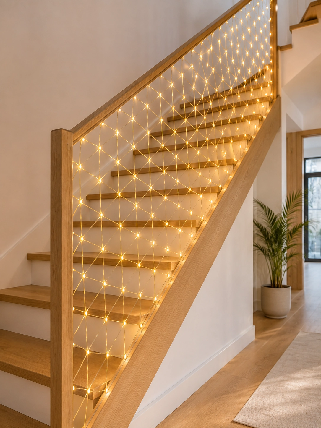 Dekoratif LED Ağ Işık 3x2 Metre Balkon ve Bahçe Süsleme