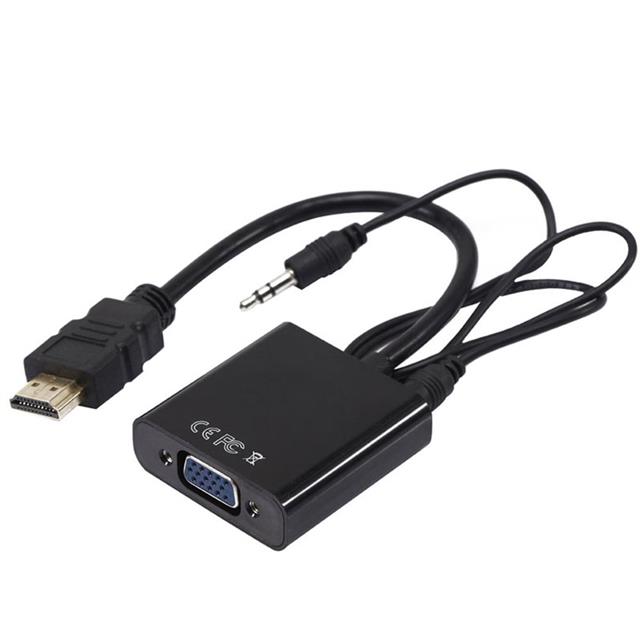 PM-32015 HDMI to VGA + Audio Ses Destekli Aktif Dönüştürücü Çevirici Adaptör