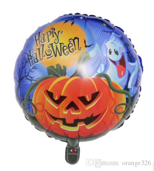 Şık Happy Halloween Folyo Balon 18 inç Parti Süslemesi