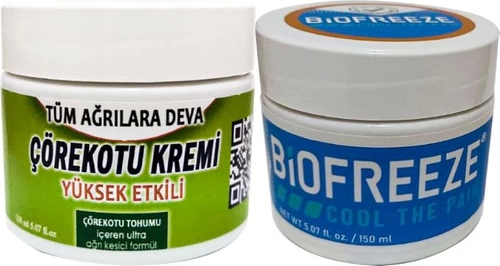 Biofreeze Çörek Otu Kremi Orta Boy 100 ml Krem + Biofreeze Cool The Paincream 150 ml