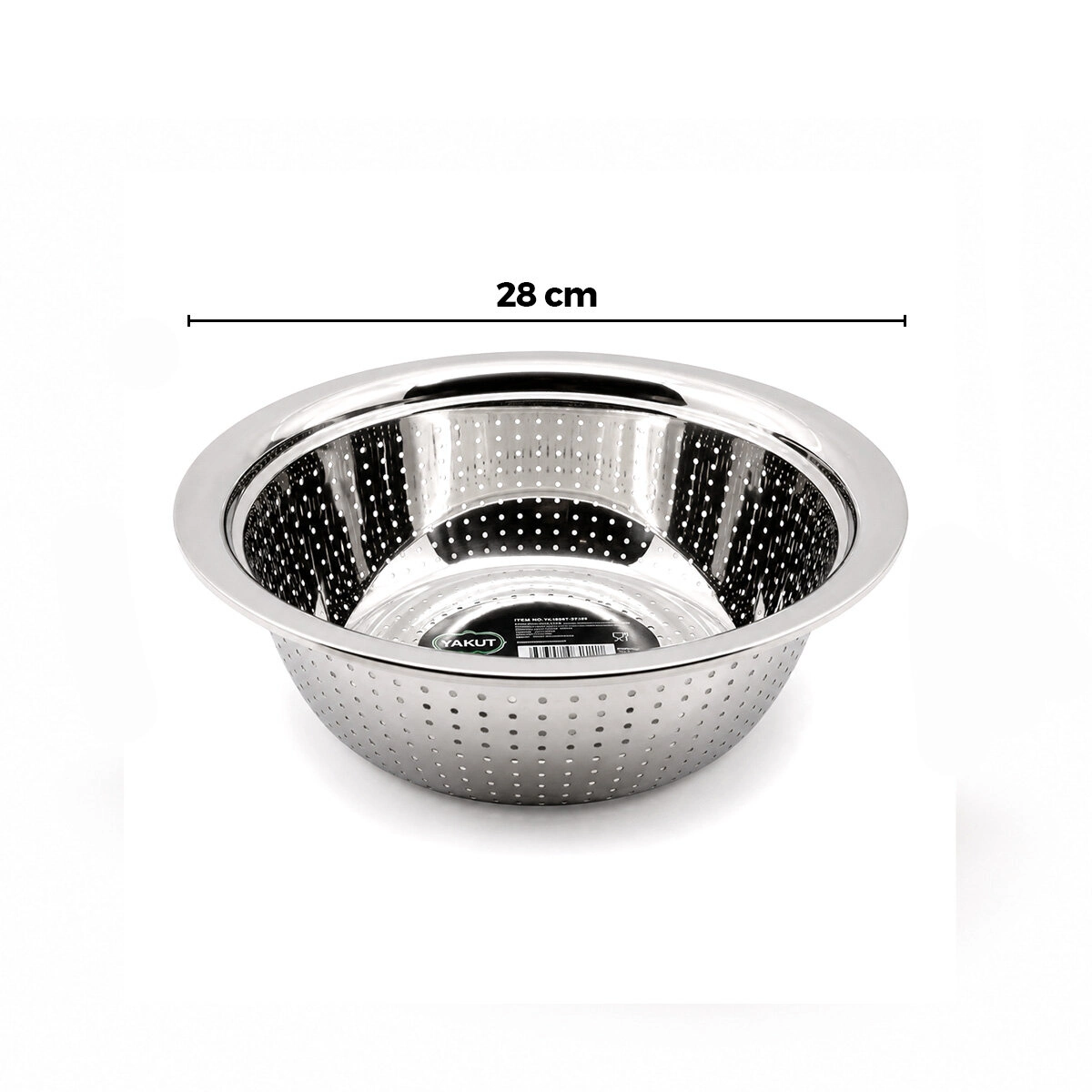 Kullanışlı Paslanmaz Metal Sepet Süzgeç 28 cm