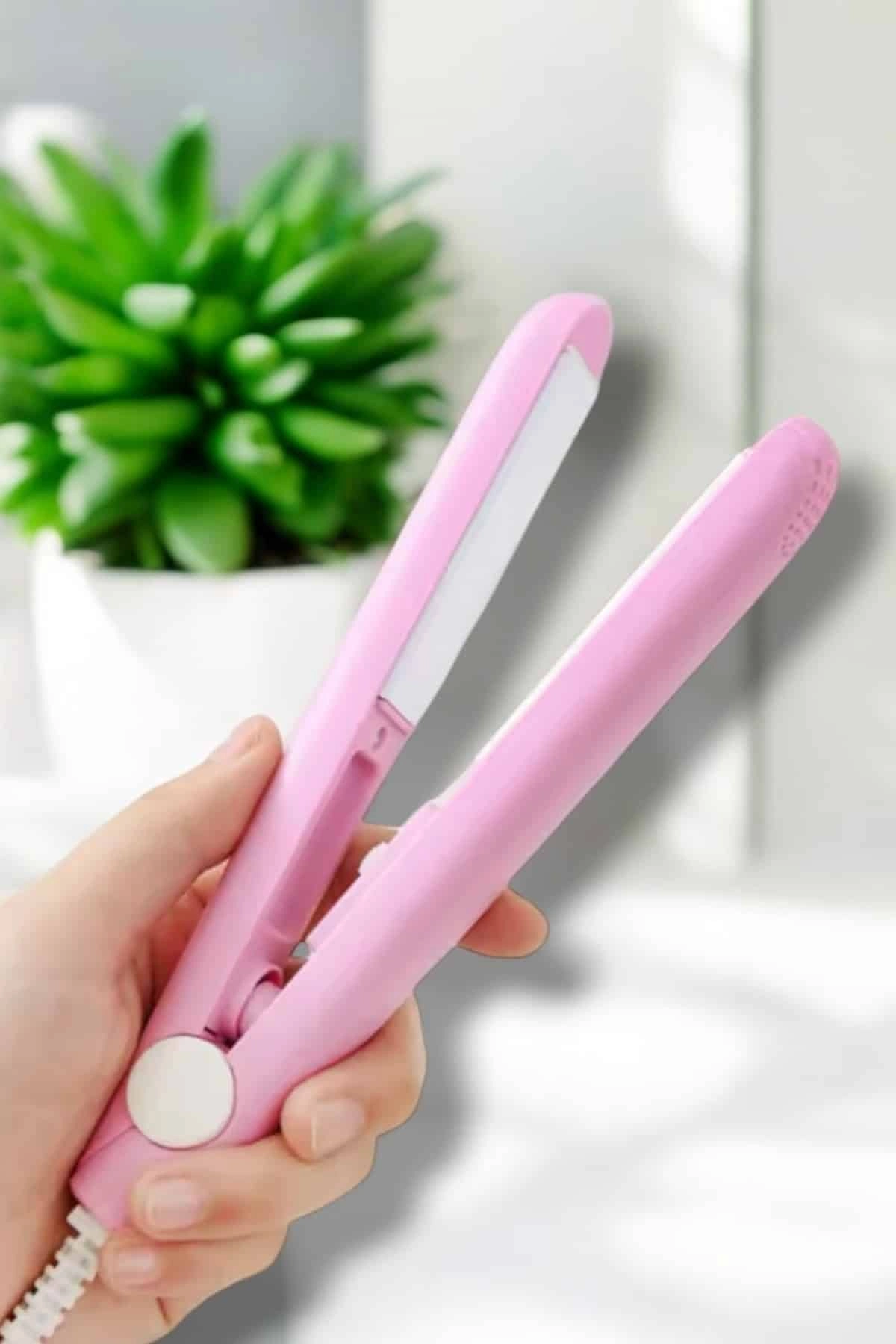 Hafif Tasarımlı Mini Saç Düzleştirici 16 cm Seyahat İçin