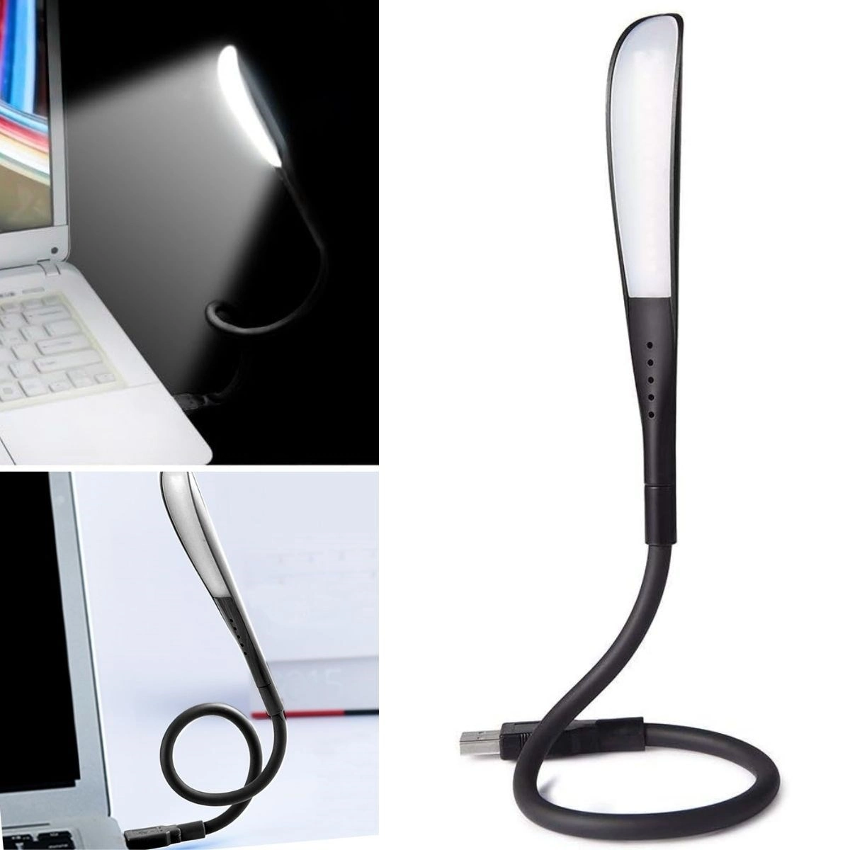 Şık Tasarımlı 14 LED'li Dokunmatik Masa Lambası USB Girişli