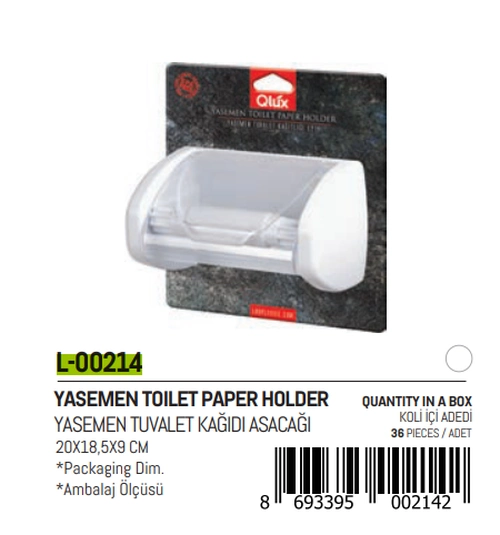 Kapaklı WC Kağıtlık - Yasemin
