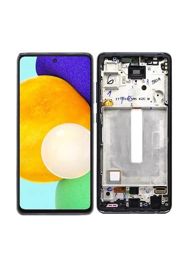 Samsung Galaxy A52 Uyumlu Dokunmatik Ekran Çıtalı (Siyah)