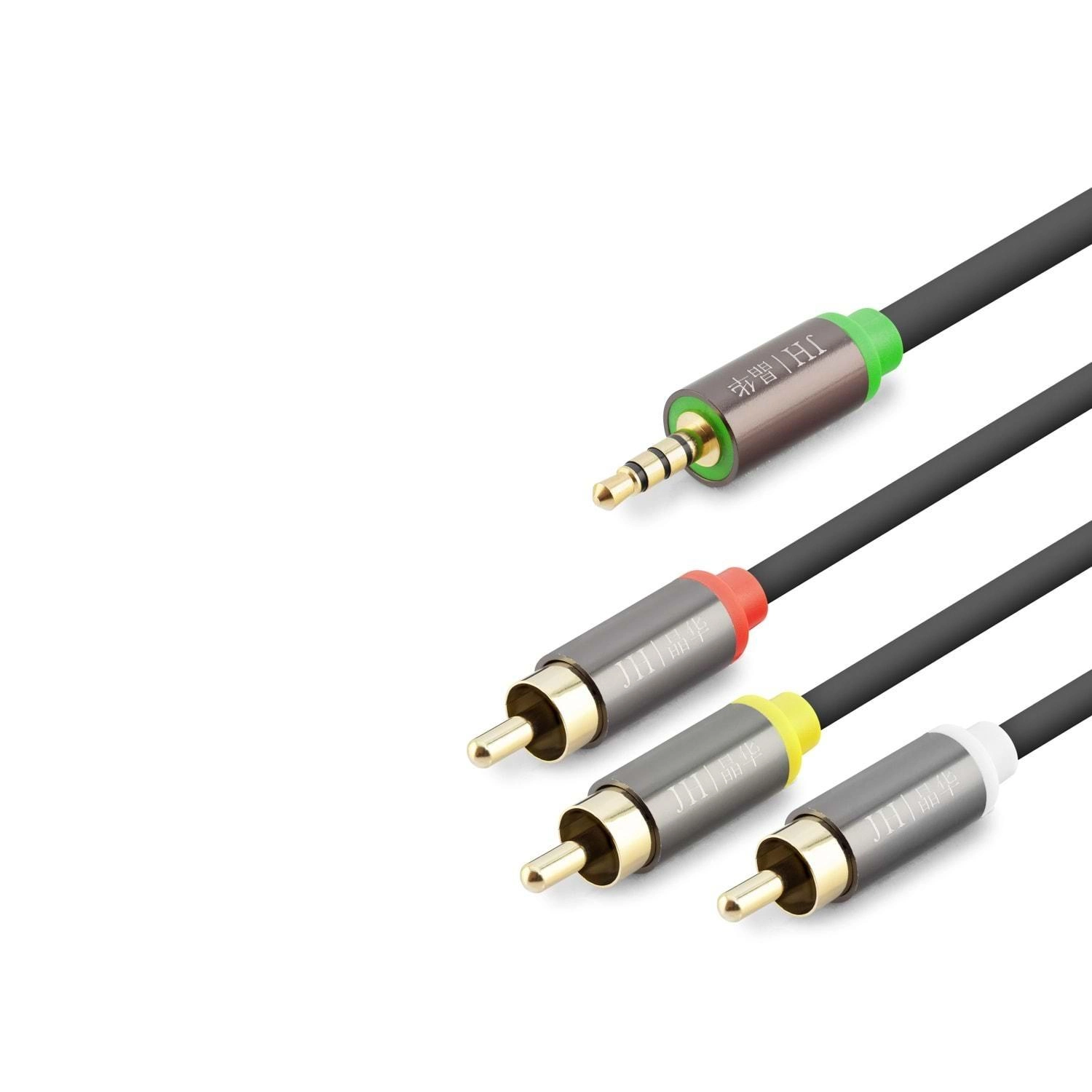 Yüksek Performanslı 3.5 mm RCA Kablo 3 Metre Siyah