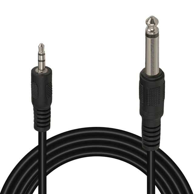 PM-15917 Siyah 6.3 Mm Gitar to 3.5 Mm Stereo Ara Kablo (1.4 Metre)