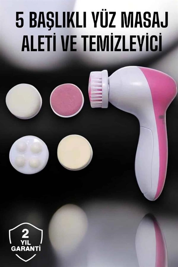Taşınabilir 5 Fonksiyonlu Yüz Temizleme Cihazı ile Cilt Bakımı