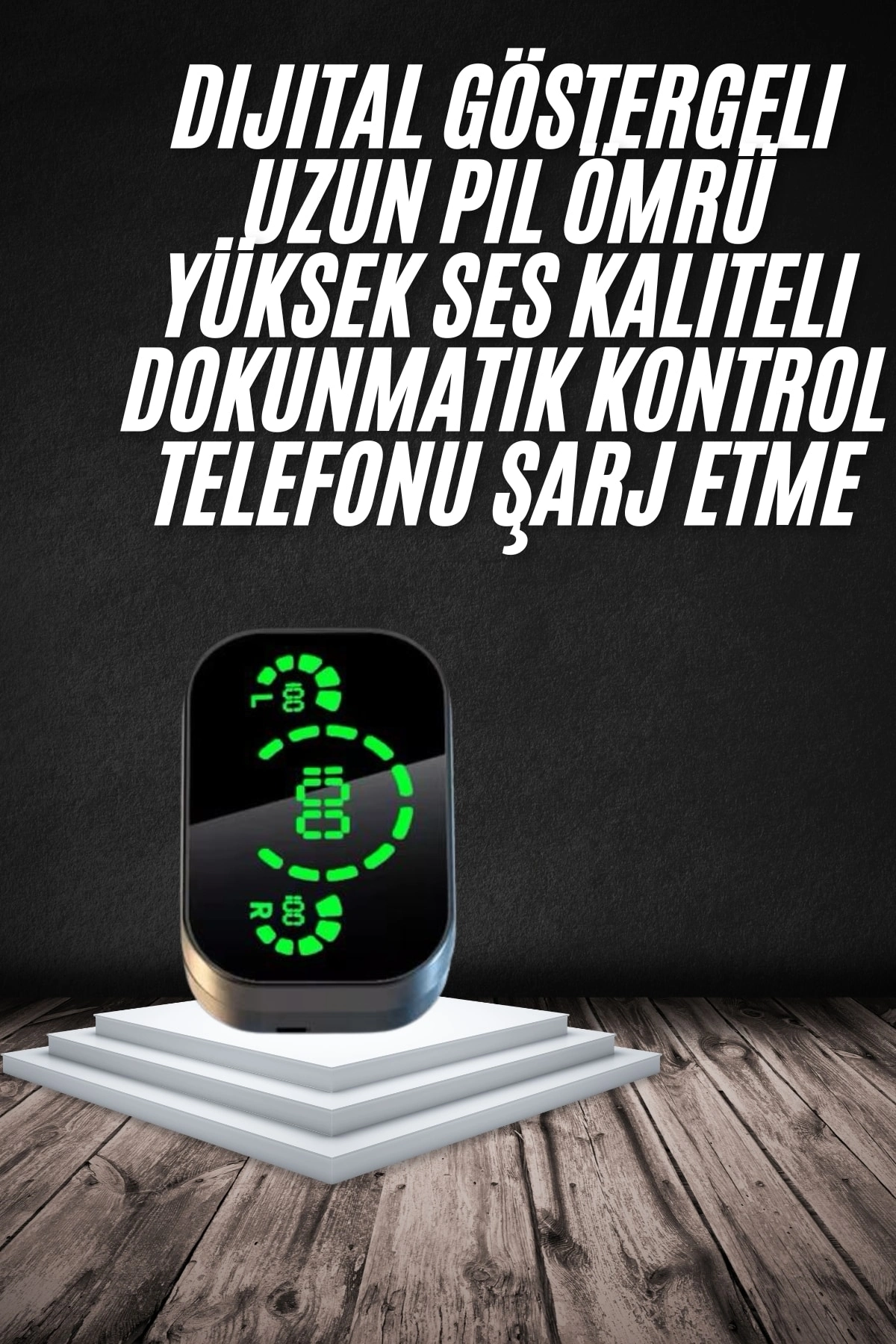 Kablosuz Bluetooth Kulaklık Powerbankli Aktif Gürültü Önleme