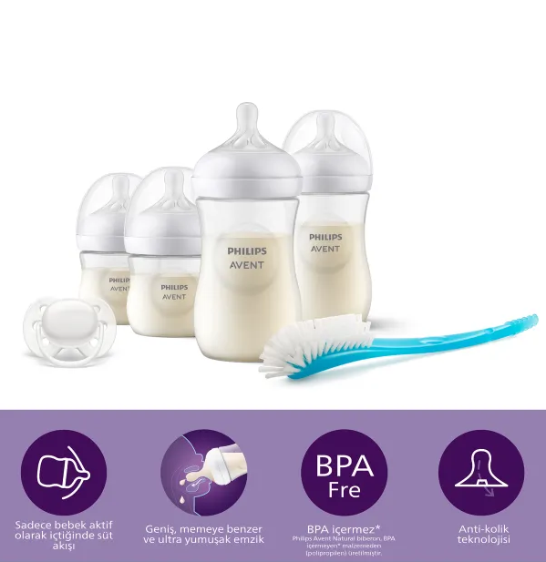 Doğal Tepkili Natural Response PP Hoşgeldin Bebek Hediye Seti