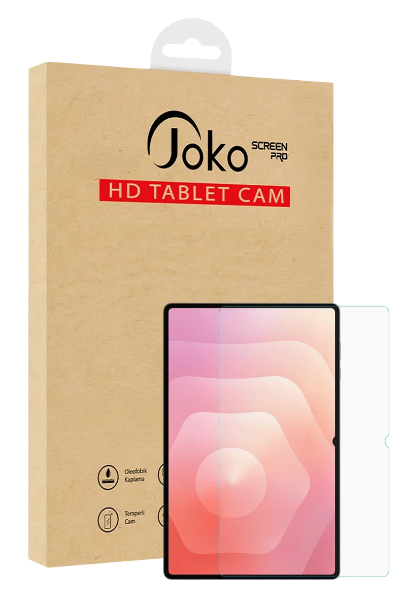 Joko Samsung Galaxy X610 Tab S9 FE Plus 12.4 2in1 HD Tablet Cam Ekran Koruyucu - Şeffaf