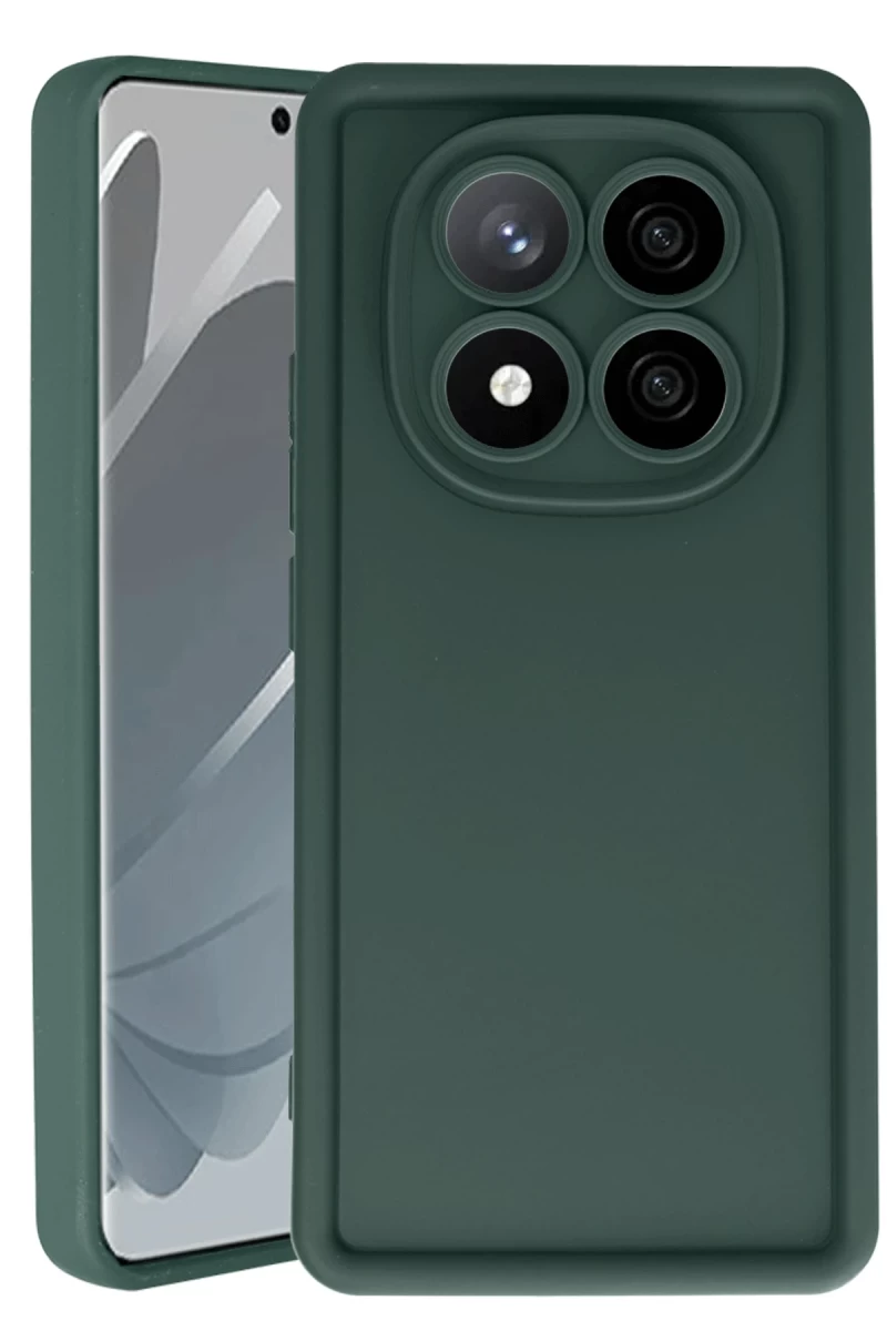 Xiaomi Redmi Note 14 Pro 4G Uyumlu Kılıf Viera Silikon - Koyu Yeşil