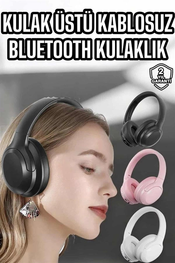 Yüksek Ses Kaliteli Kablosuz Bluetooth Kulaklık Type-C Uyumlu