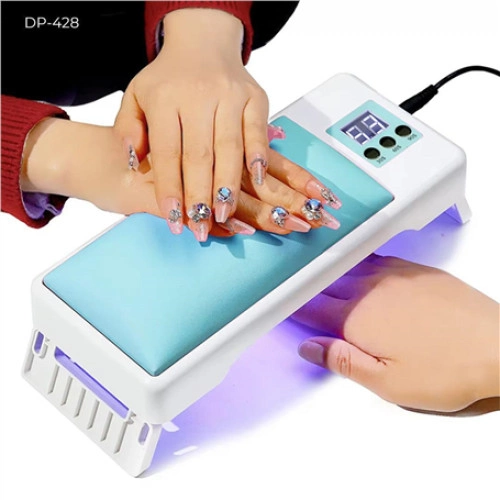 Ergonomik UV LED Işıklı Oje Kurutucu ve El Yastığı