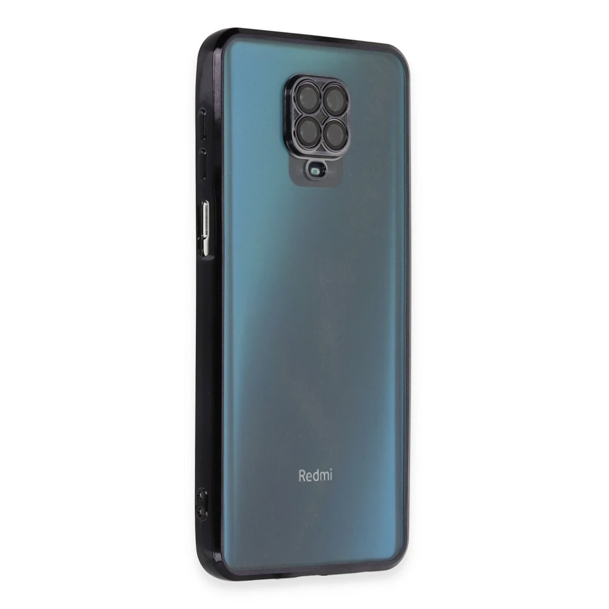 Xiaomi Redmi Note 9 Pro Kılıf Razer Lensli Silikon - Siyah