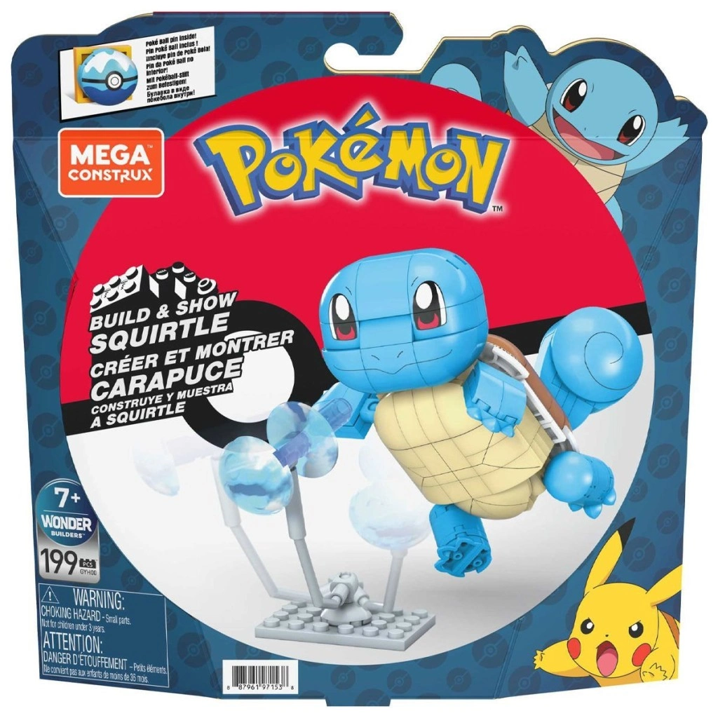 Yapılandırılabilir Squirtle Figürü 199 Parça +7 Yaş