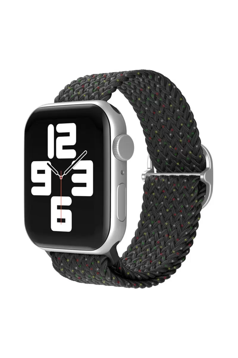Apple Watch 42mm Uyumlu Star Kordon - Benekli Siyah