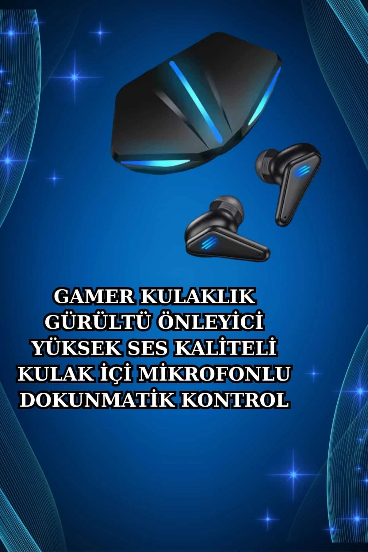 Siyah Bluetooth Kulaklık ve Akıllı Saat Seti 1 Adet