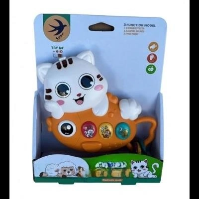 Müzikli Kedi Oyuncağı 1 Adet Pilli Eğlenceli
